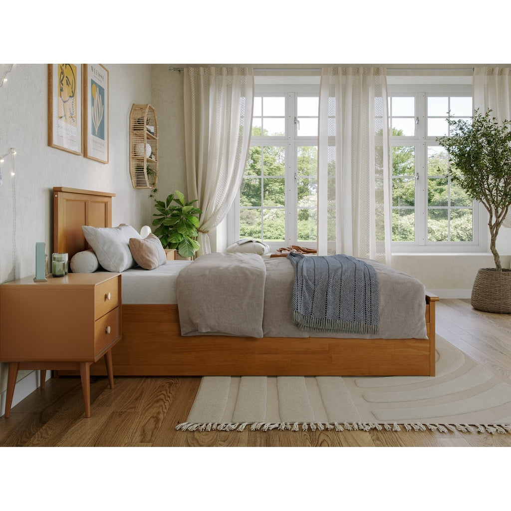 AFI Madison Platform Bed with Matching Footboard & Trundle