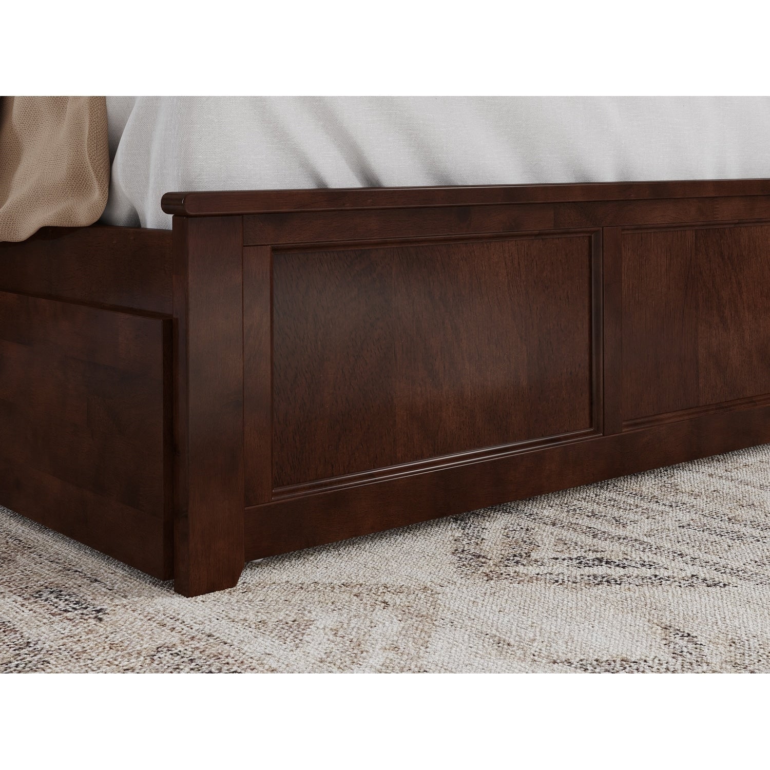 AFI Madison Platform Bed with Matching Footboard & Trundle
