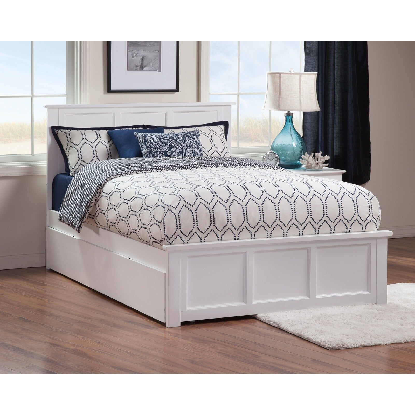 AFI Madison Platform Bed with Matching Footboard & Trundle