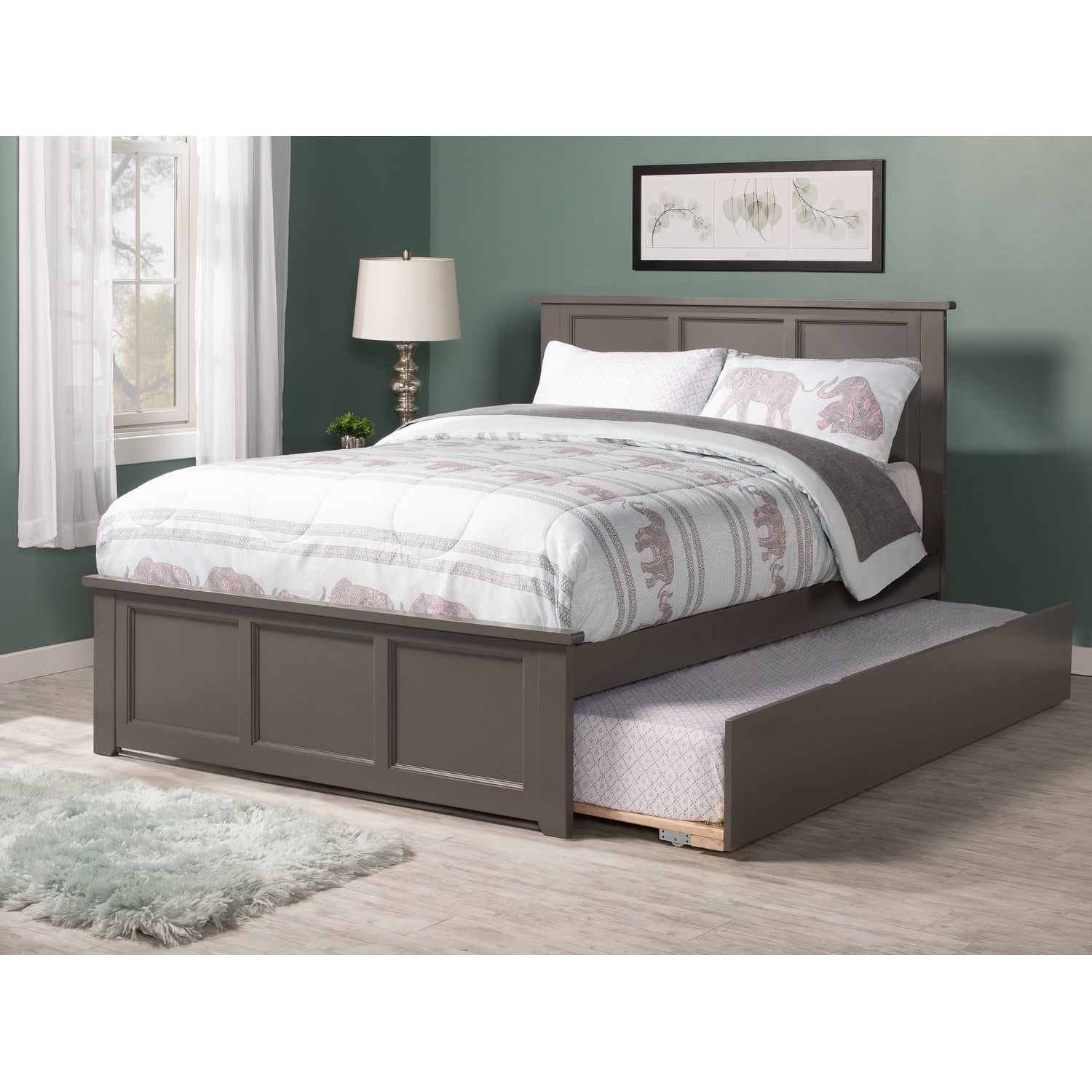 AFI Madison Platform Bed with Matching Footboard & Trundle