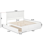 AFI Madison Platform Bed with Matching Footboard & Trundle