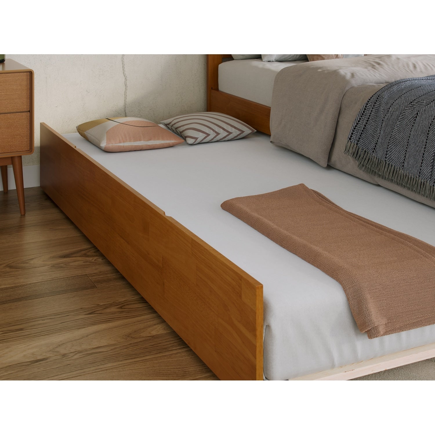 AFI Madison Platform Bed with Matching Footboard & Trundle