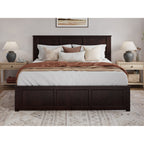 AFI Madison Platform Bed with Matching Footboard & Trundle