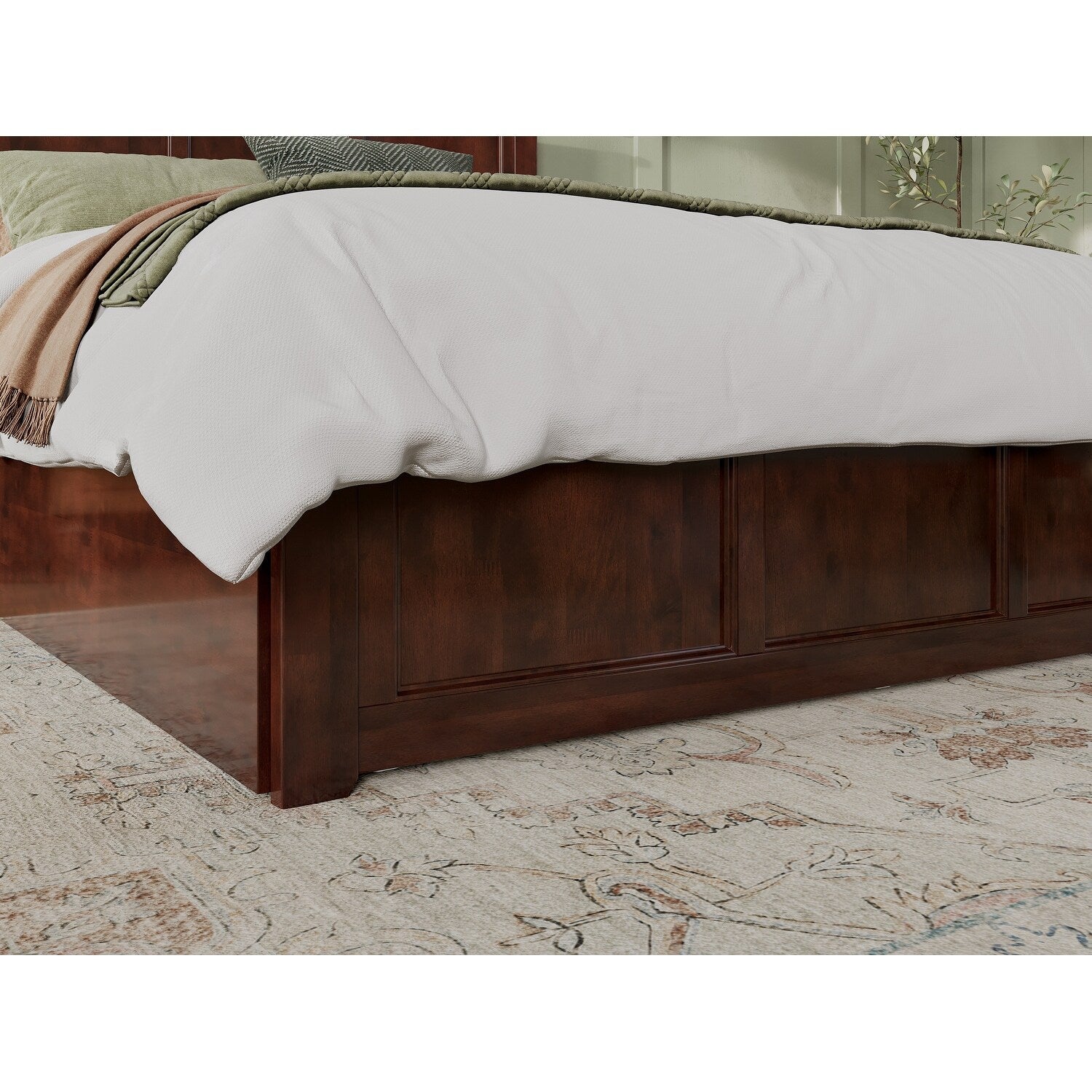AFI Madison Platform Bed with Matching Footboard & Trundle
