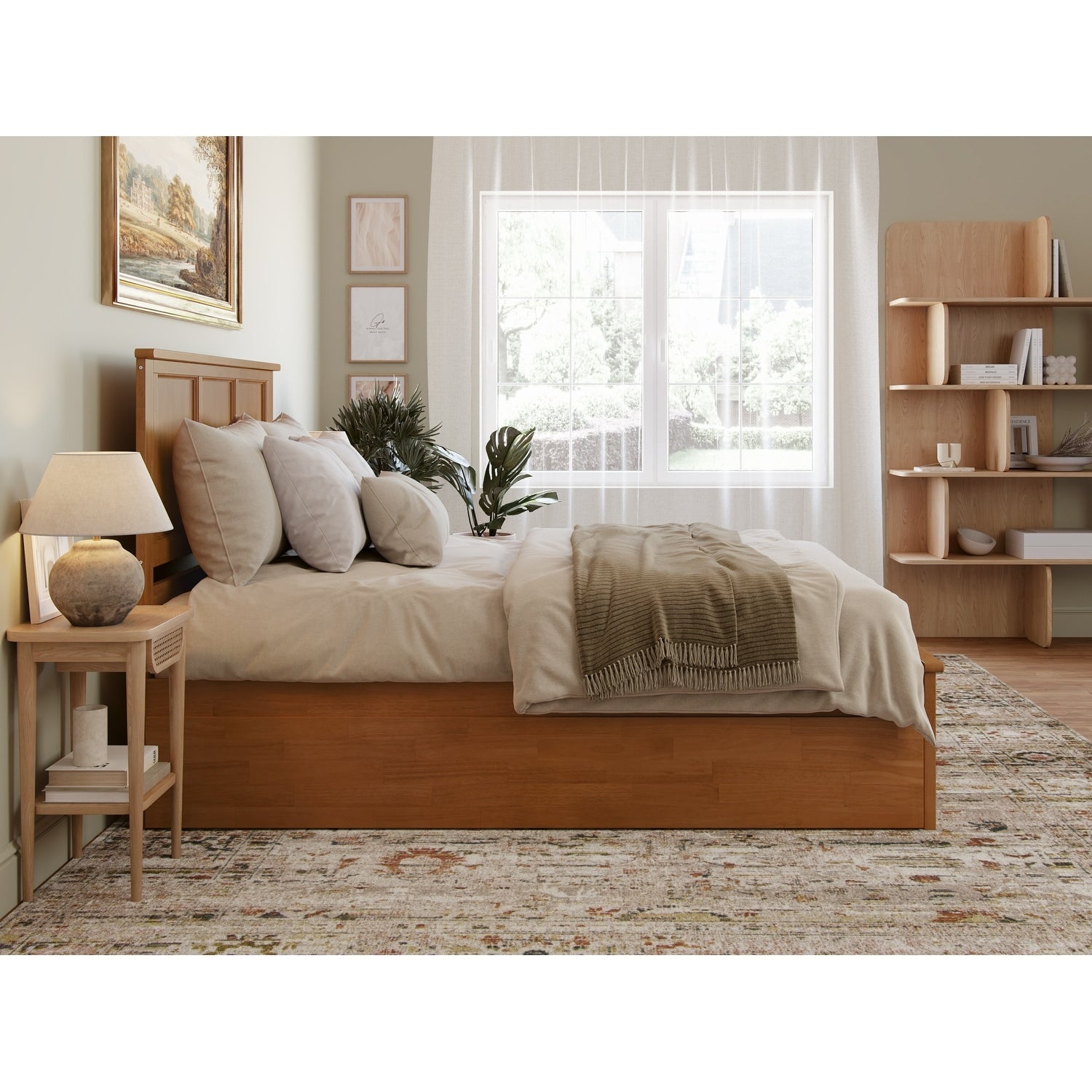 AFI Madison Platform Bed with Matching Footboard & Trundle