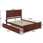 AFI Madison Platform Bed with Matching Footboard & Trundle