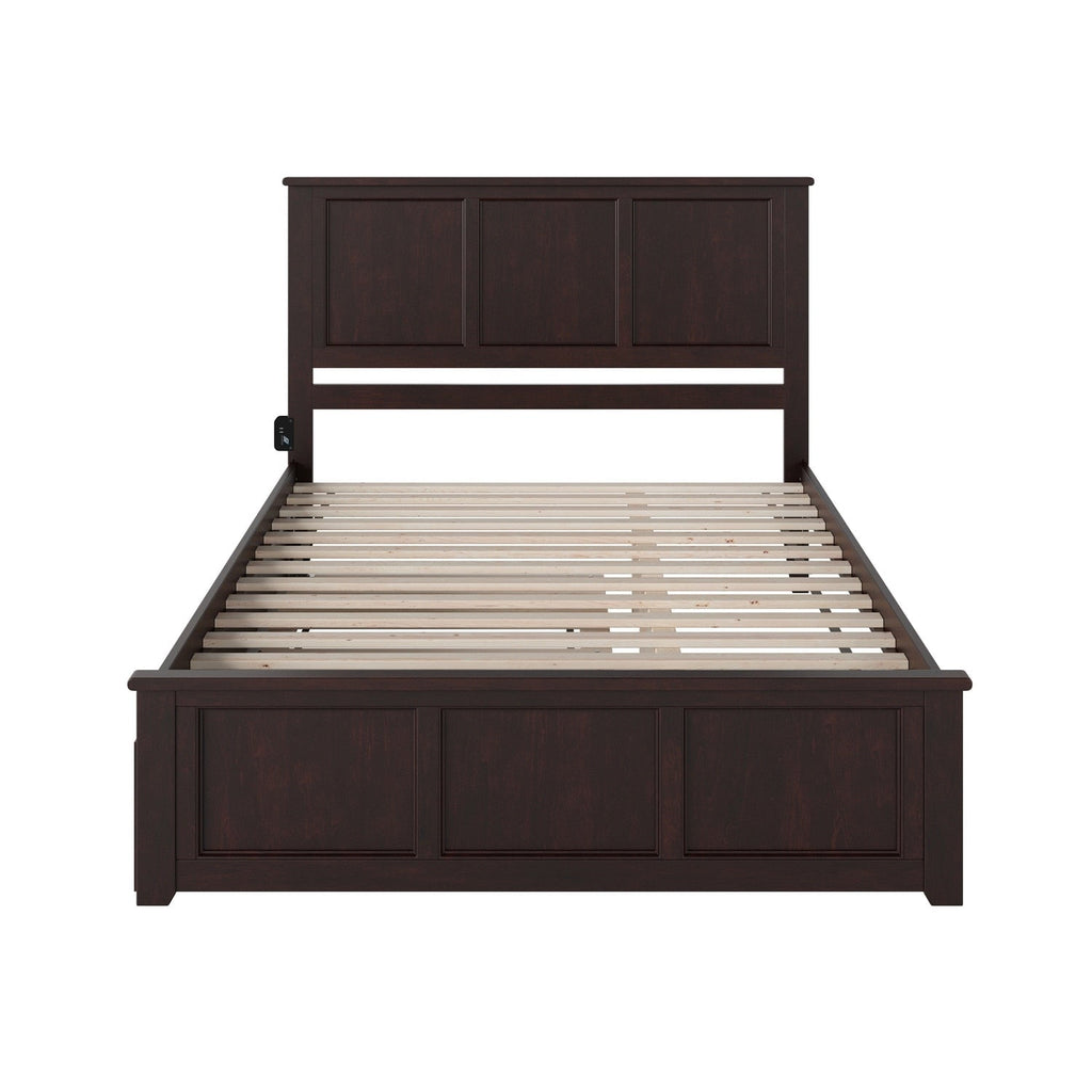 AFI Madison Platform Bed with Matching Footboard & Trundle