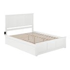 AFI Madison Platform Bed with Matching Footboard & Trundle
