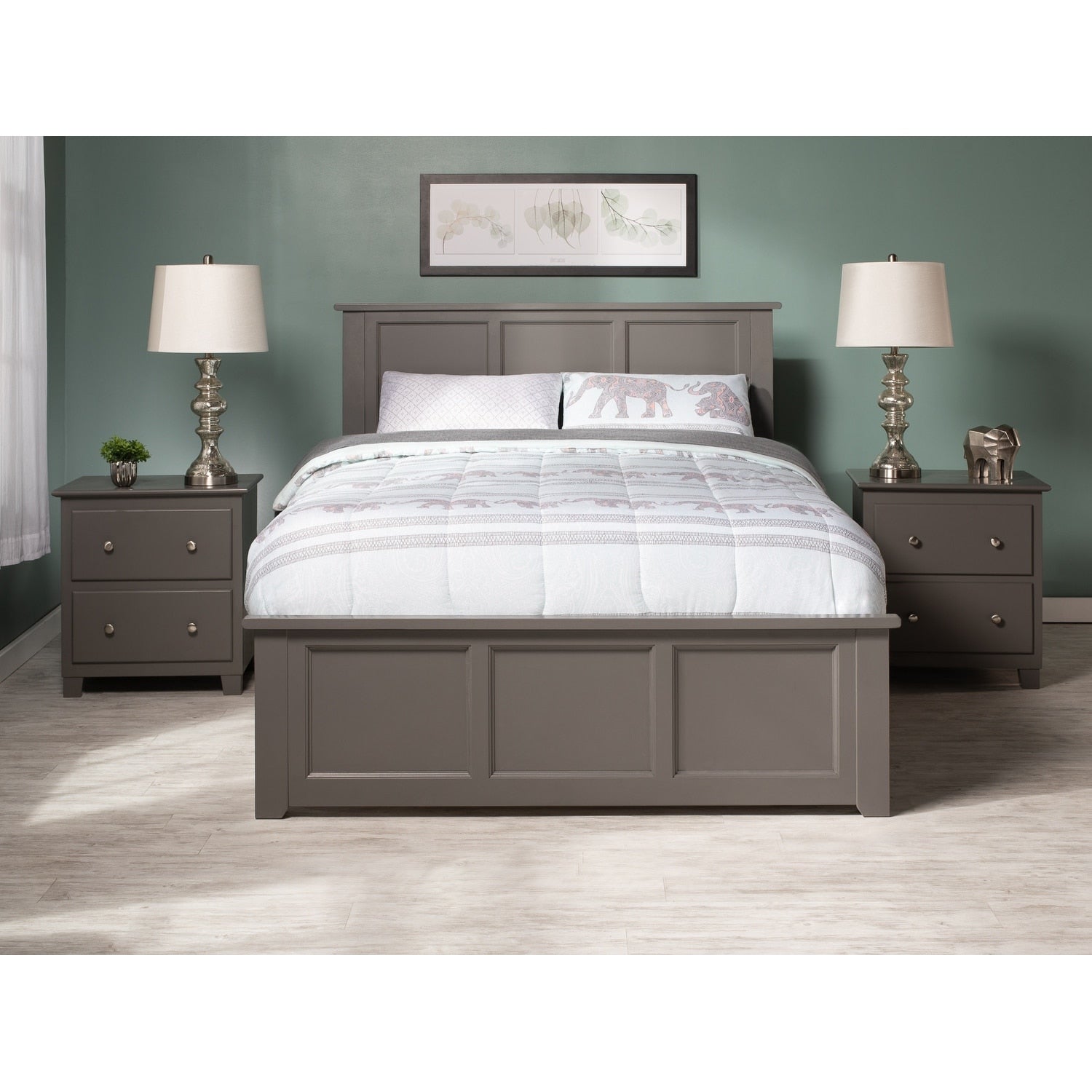 AFI Madison Platform Bed with Matching Footboard & Trundle