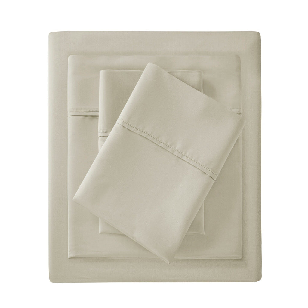 Ensemble de draps Madison Park en mélange de coton 1500 fils, 4 pièces