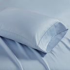 Ensemble de draps Madison Park en mélange de coton 1500 fils, 4 pièces