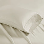 Ensemble de draps Madison Park en mélange de coton 1500 fils, 4 pièces