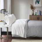 Ensemble de draps Madison Park en mélange de coton 1500 fils, 4 pièces