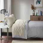 Ensemble de draps Madison Park en mélange de coton 1500 fils, 4 pièces