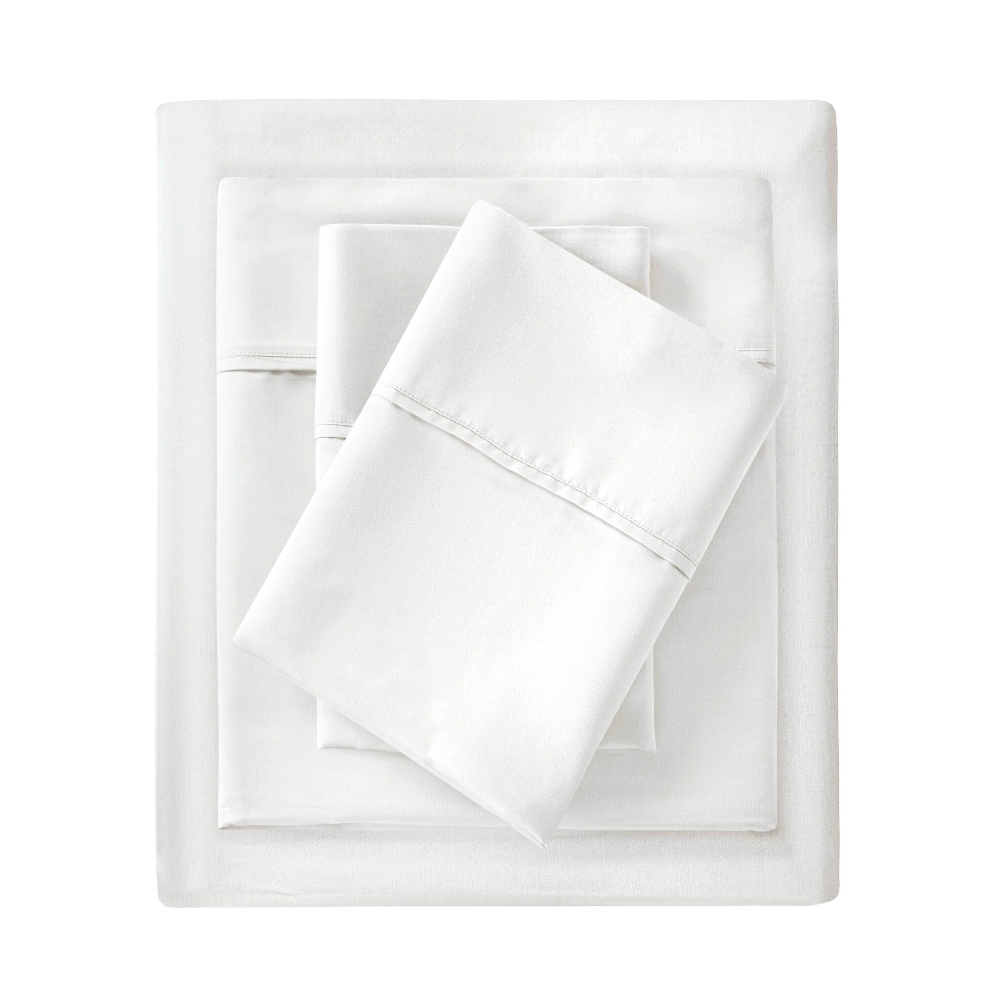 Ensemble de draps Madison Park en mélange de coton 1500 fils, 4 pièces