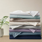 Parure de draps Madison Park en percale de coton 200 fils au pouce carré