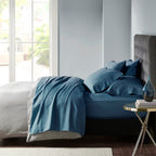 Parure de draps Madison Park en satin de coton mélangé 800 fils