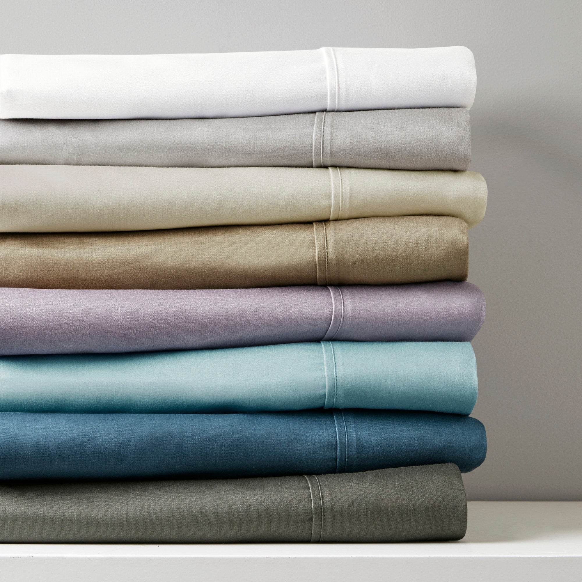 Parure de draps Madison Park en satin de coton mélangé 800 fils