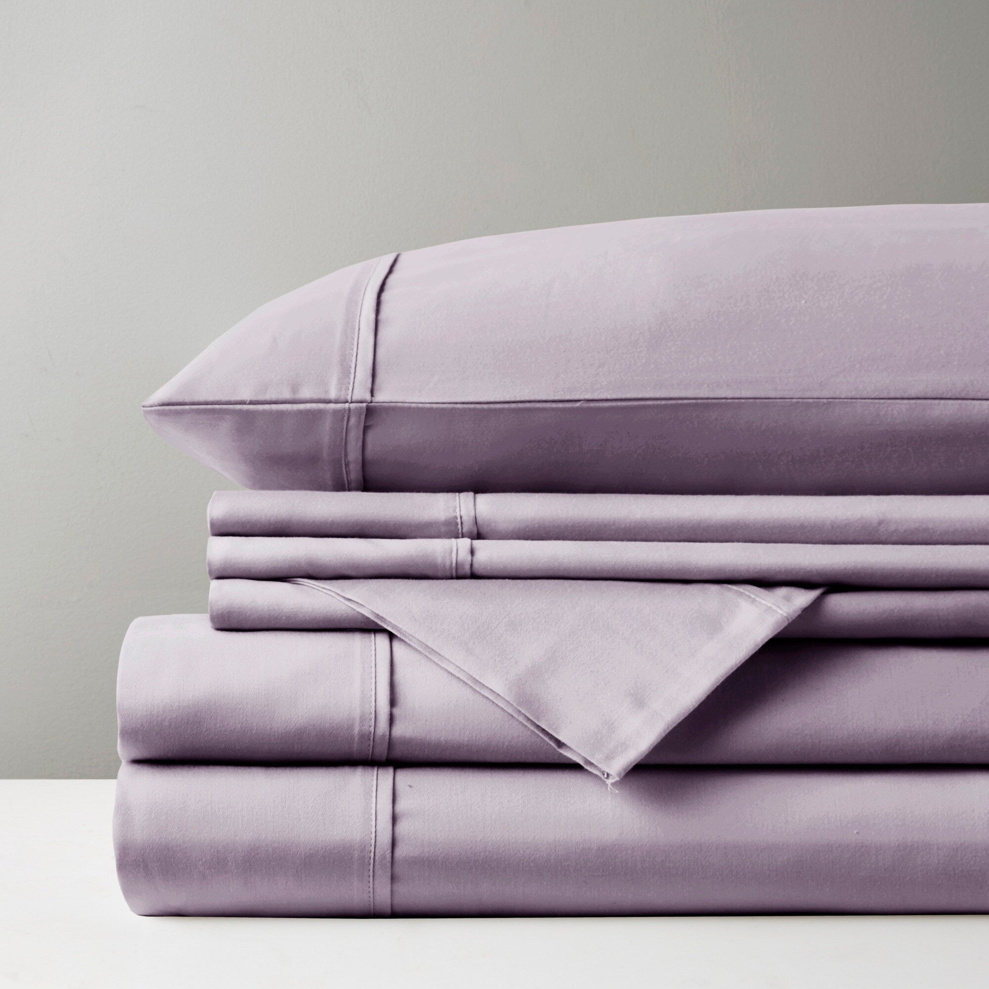 Parure de draps Madison Park en satin de coton mélangé 800 fils