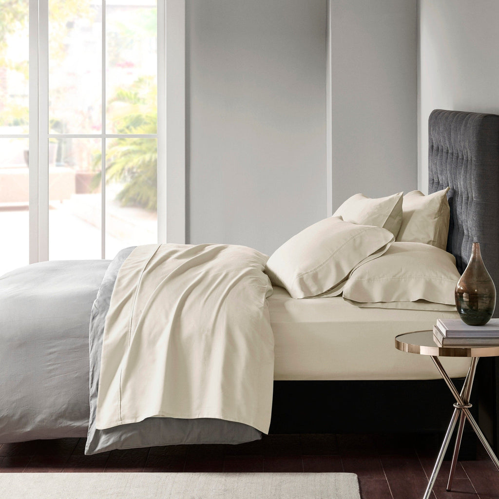Parure de draps Madison Park en satin de coton mélangé 800 fils