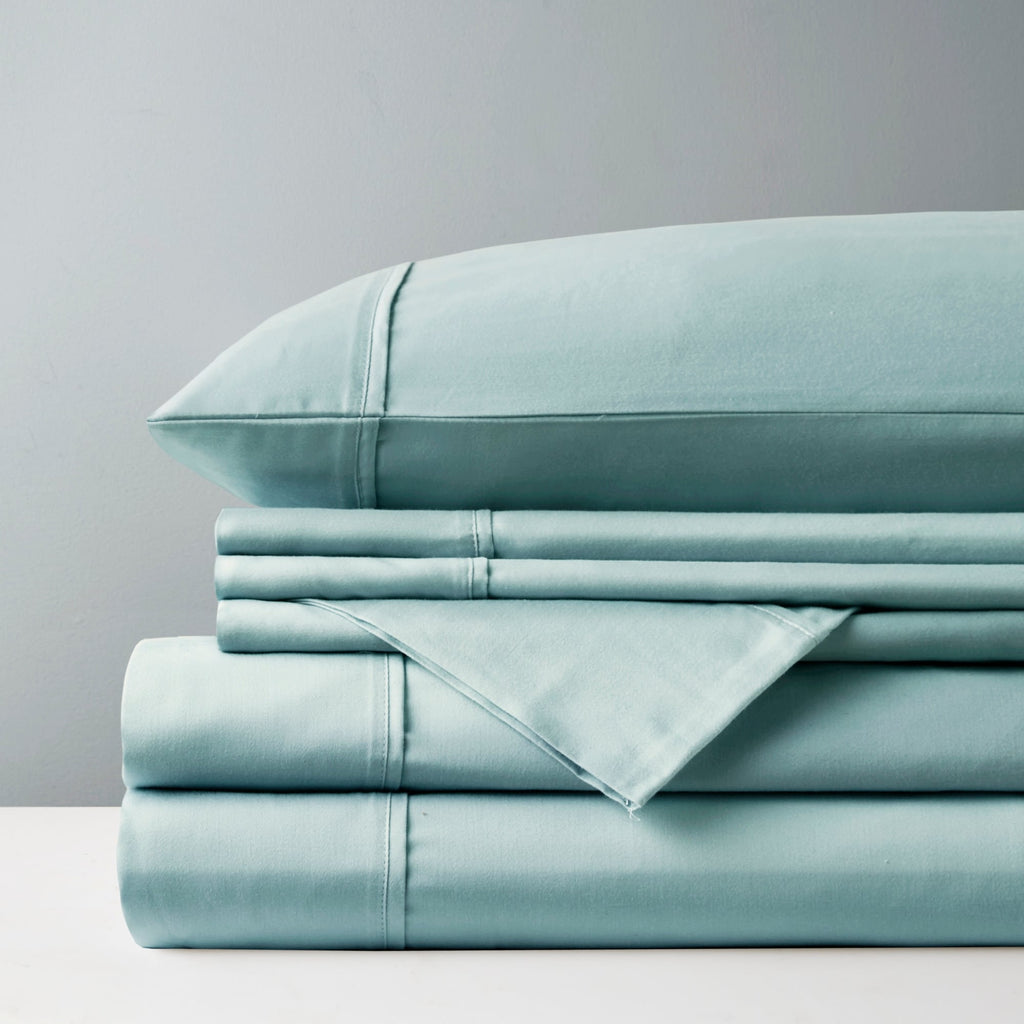 Parure de draps Madison Park en satin de coton mélangé 800 fils