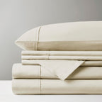 Parure de draps Madison Park en satin de coton mélangé 800 fils