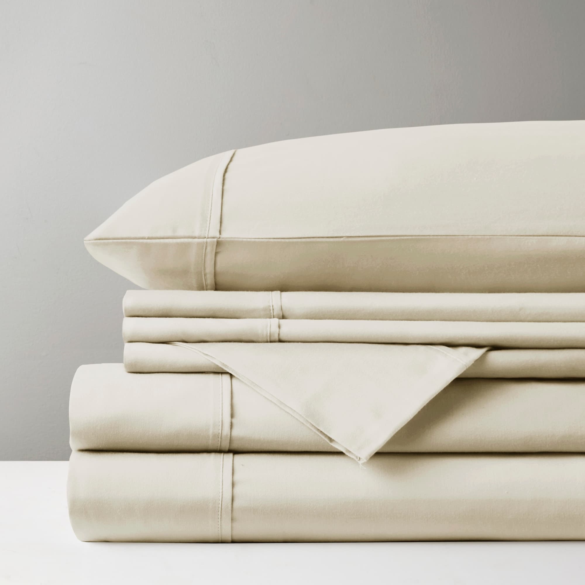 Parure de draps Madison Park en satin de coton mélangé 800 fils