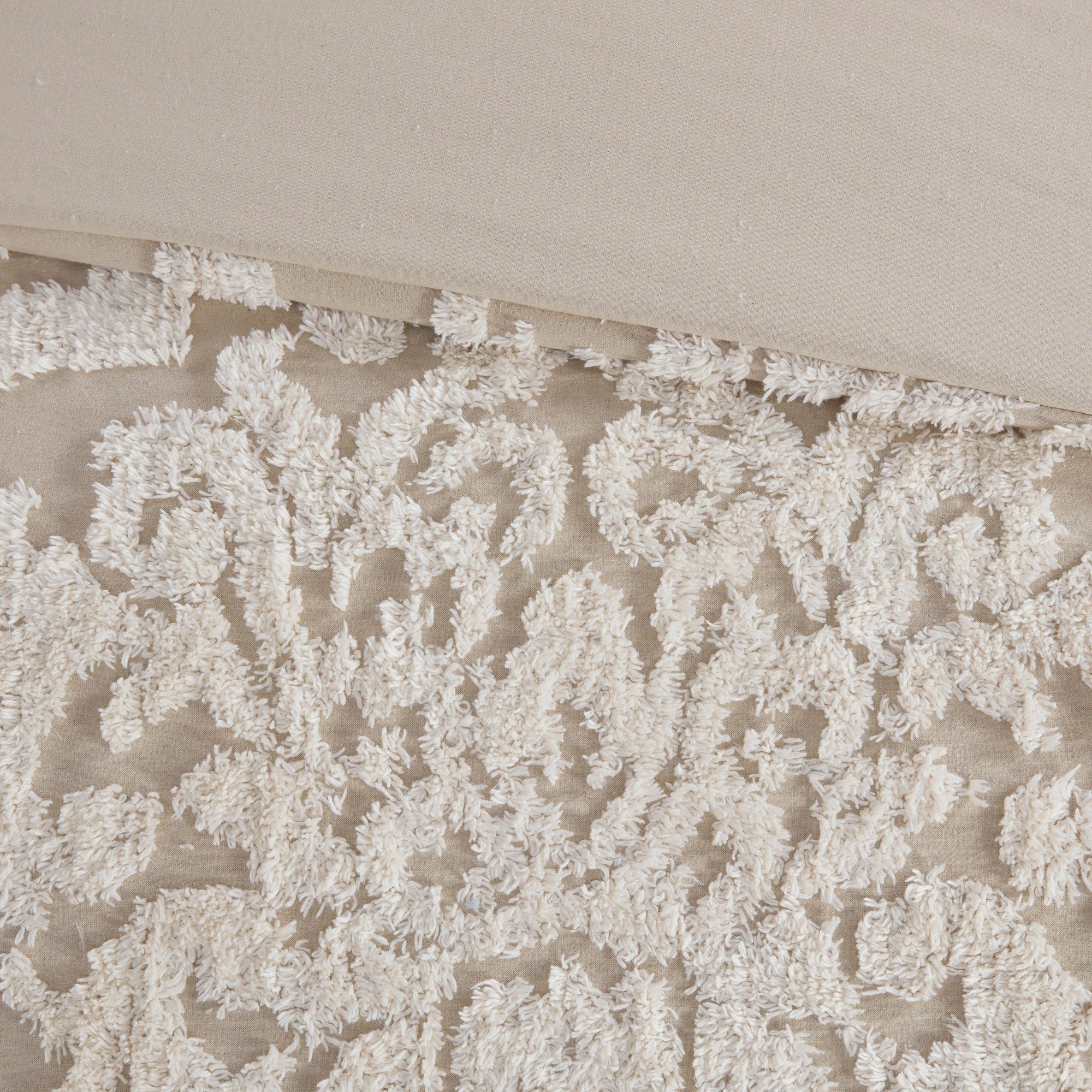 Parure de couette Madison Park Aeriela en coton chenille damassé touffeté