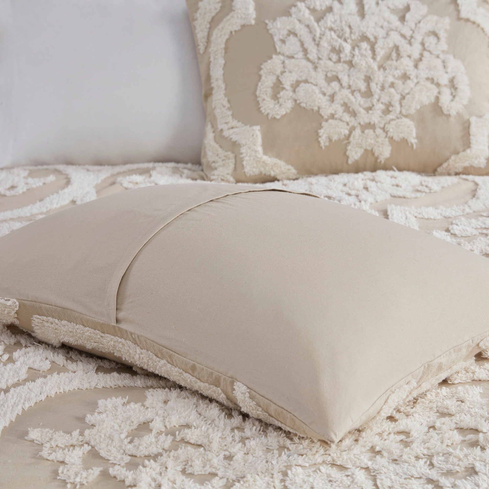 Parure de couette Madison Park Aeriela en coton chenille damassé touffeté