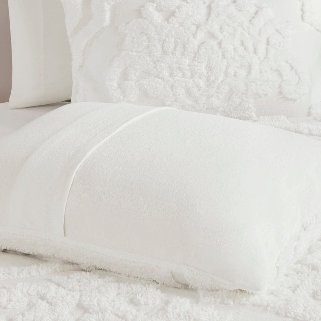 Parure de couette Madison Park Aeriela en coton chenille damassé touffeté
