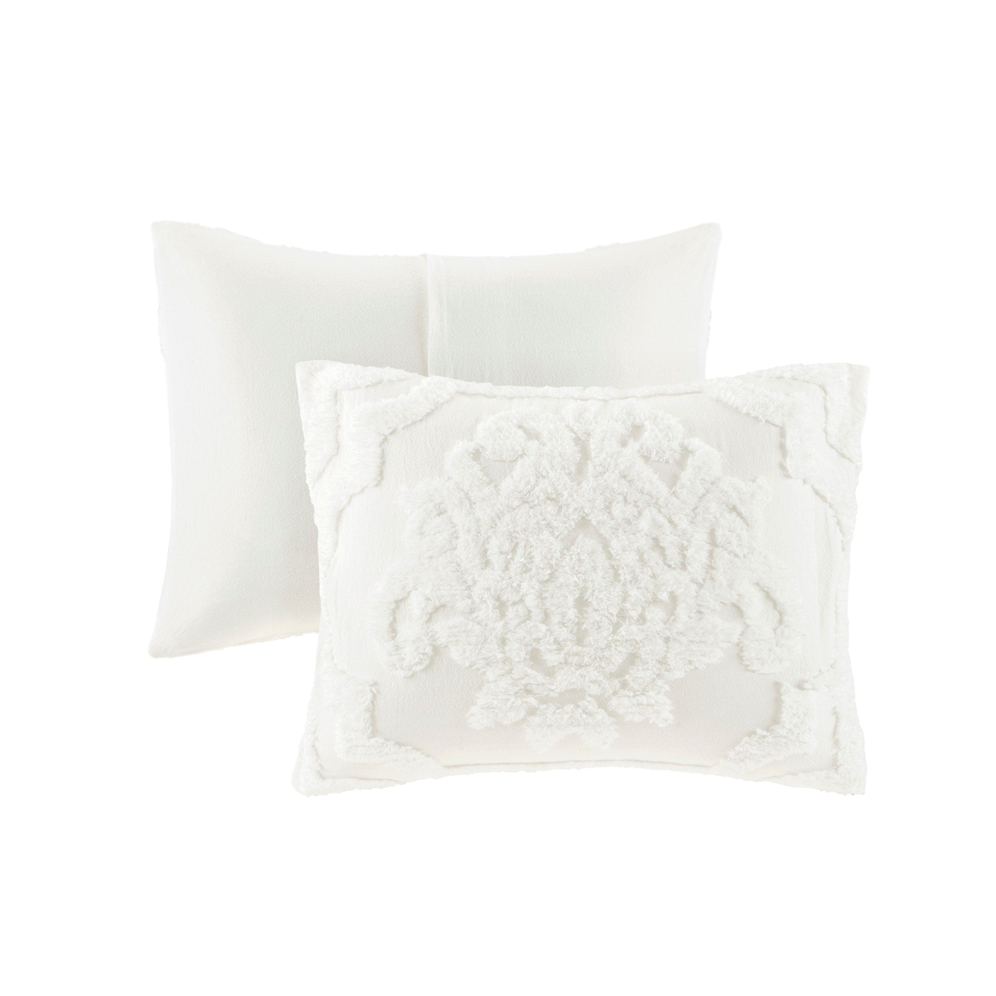 Parure de couette Madison Park Aeriela en coton chenille damassé touffeté
