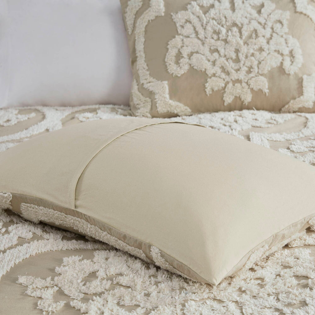 Parure de couette Madison Park Aeriela en coton chenille damassé touffeté