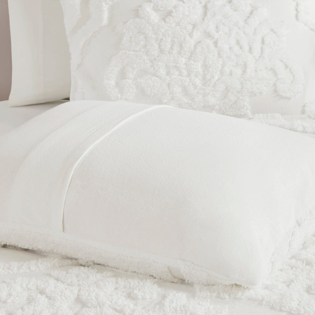 Parure de lit Madison Park Aeriela en coton chenille damassé touffeté