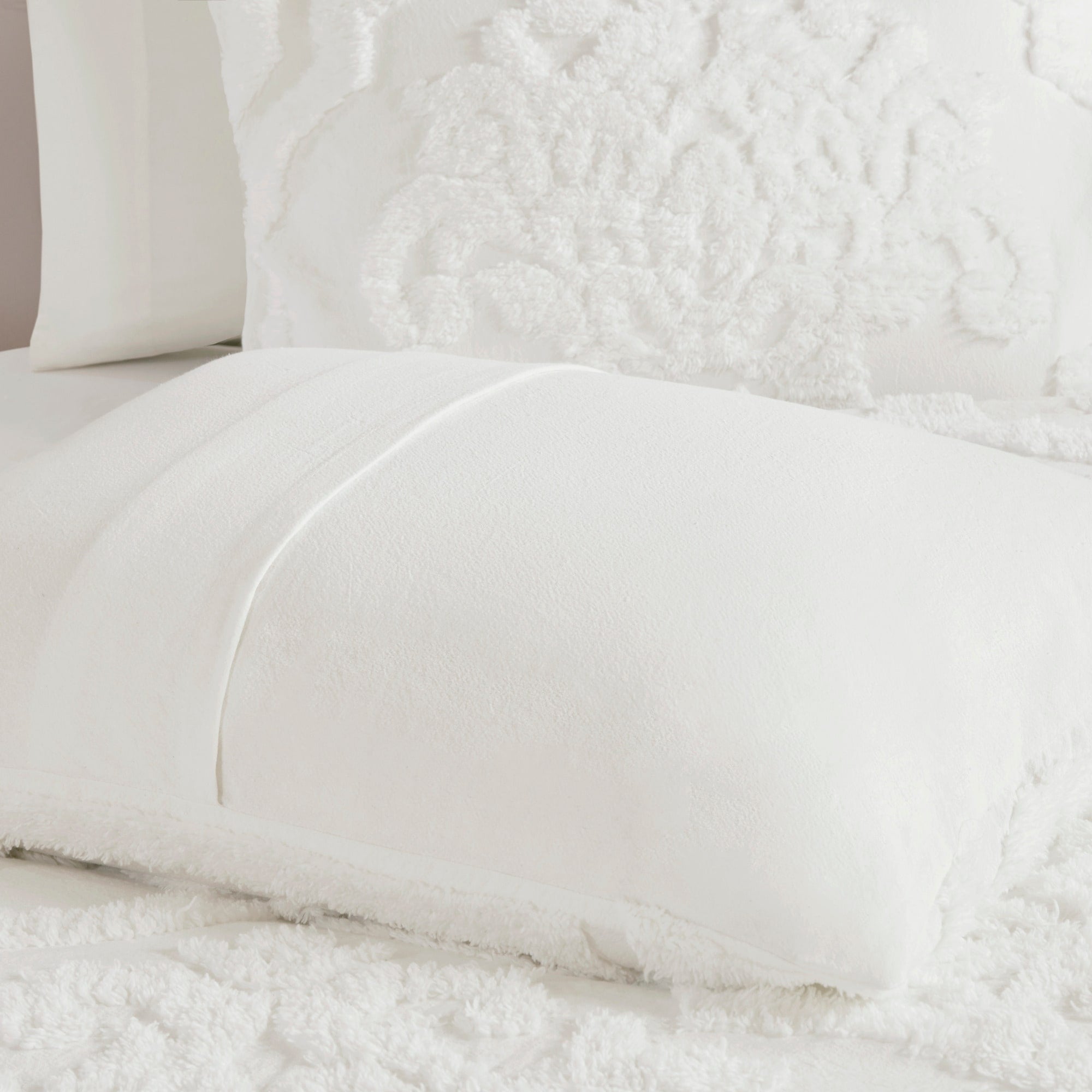 Parure de lit Madison Park Aeriela en coton chenille damassé touffeté
