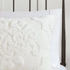 Parure de lit Madison Park Aeriela en coton chenille damassé touffeté