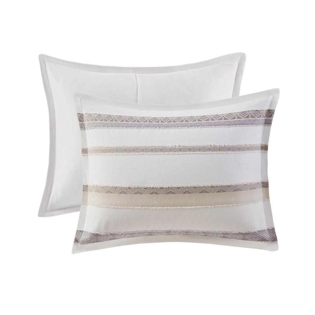 Parure de lit 3 pièces Madison Park Langley en jacquard à pinces (coussin non inclus)