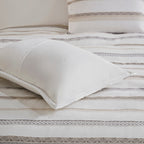 Parure de lit 3 pièces Madison Park Langley en jacquard à pinces (coussin non inclus)