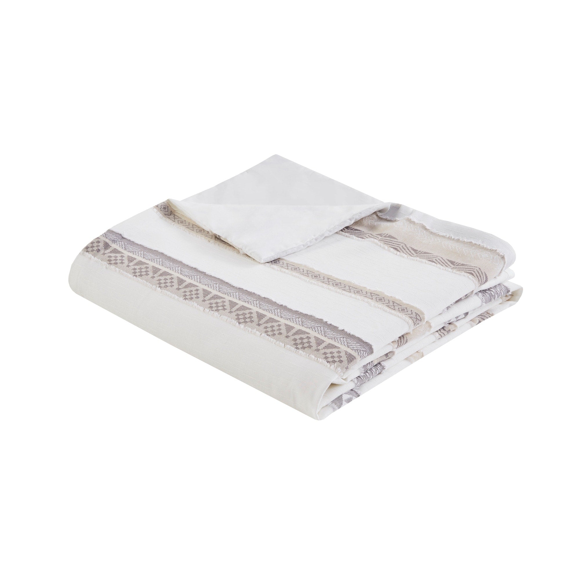 Parure de lit 3 pièces Madison Park Langley en jacquard à pinces (coussin non inclus)