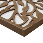 Ensemble de décoration murale en bois bicolore avec motifs botaniques de bouleau et palmiers de Madison Park
