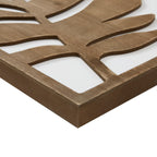 Ensemble de décoration murale en bois bicolore avec motifs botaniques de bouleau et palmiers de Madison Park