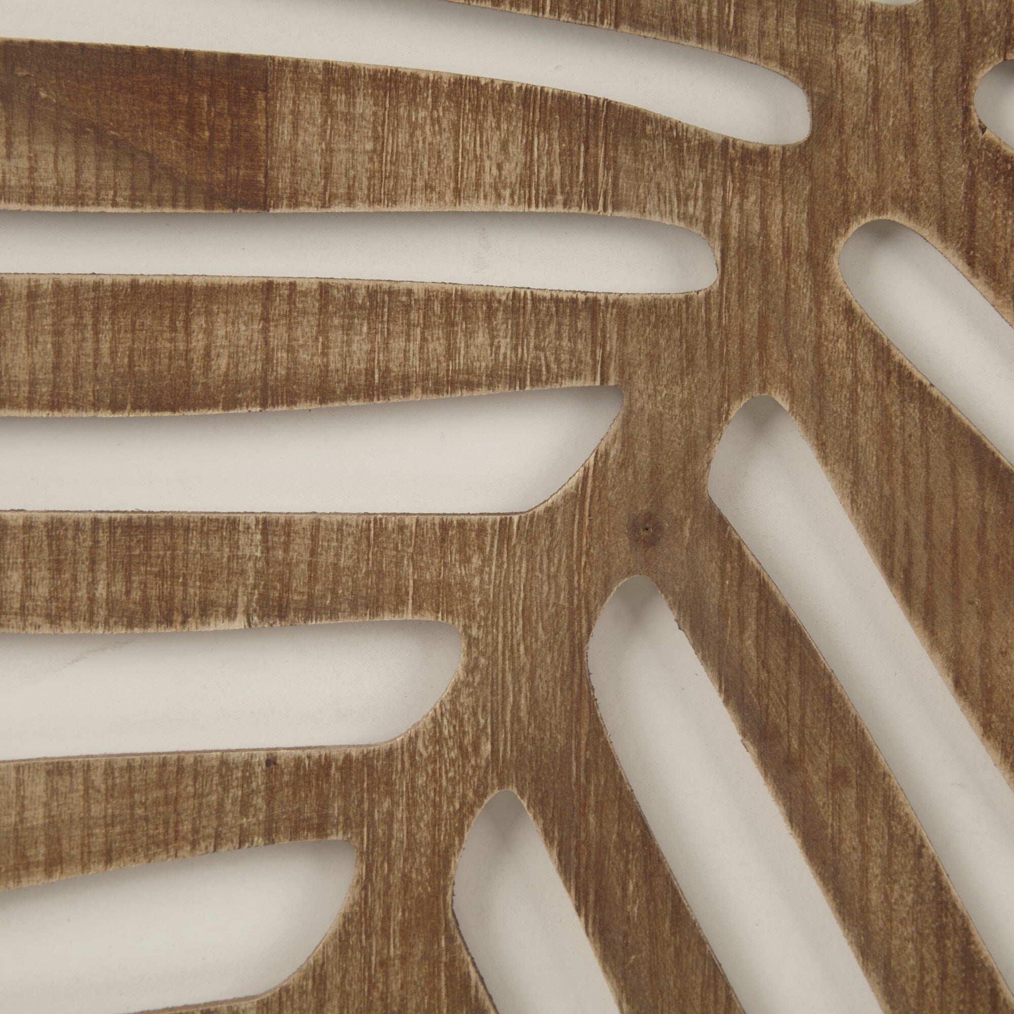 Ensemble de décoration murale en bois bicolore avec motifs botaniques de bouleau et palmiers de Madison Park