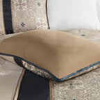 Parure de lit Madison Park Blaine 7 pièces en jacquard avec coussins décoratifs