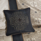 Parure de lit Madison Park Blaine 7 pièces en jacquard avec coussins décoratifs