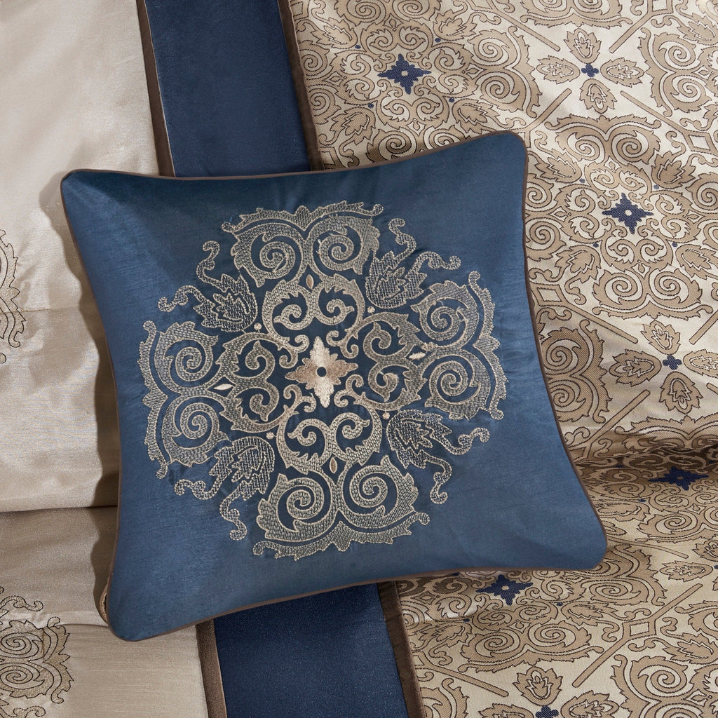 Parure de lit Madison Park Blaine 7 pièces en jacquard avec coussins décoratifs