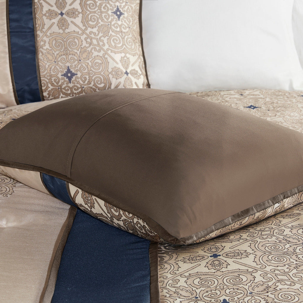 Parure de lit Madison Park Blaine 7 pièces en jacquard avec coussins décoratifs