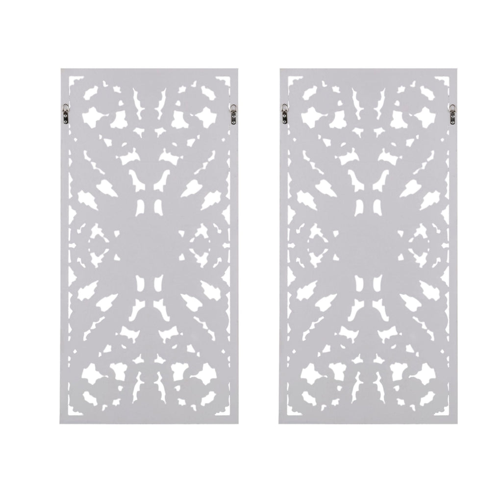 Décoration murale en bois sculpté vieilli Madison Park Botanical (lot de 2)