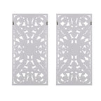 Décoration murale en bois sculpté vieilli Madison Park Botanical (lot de 2)