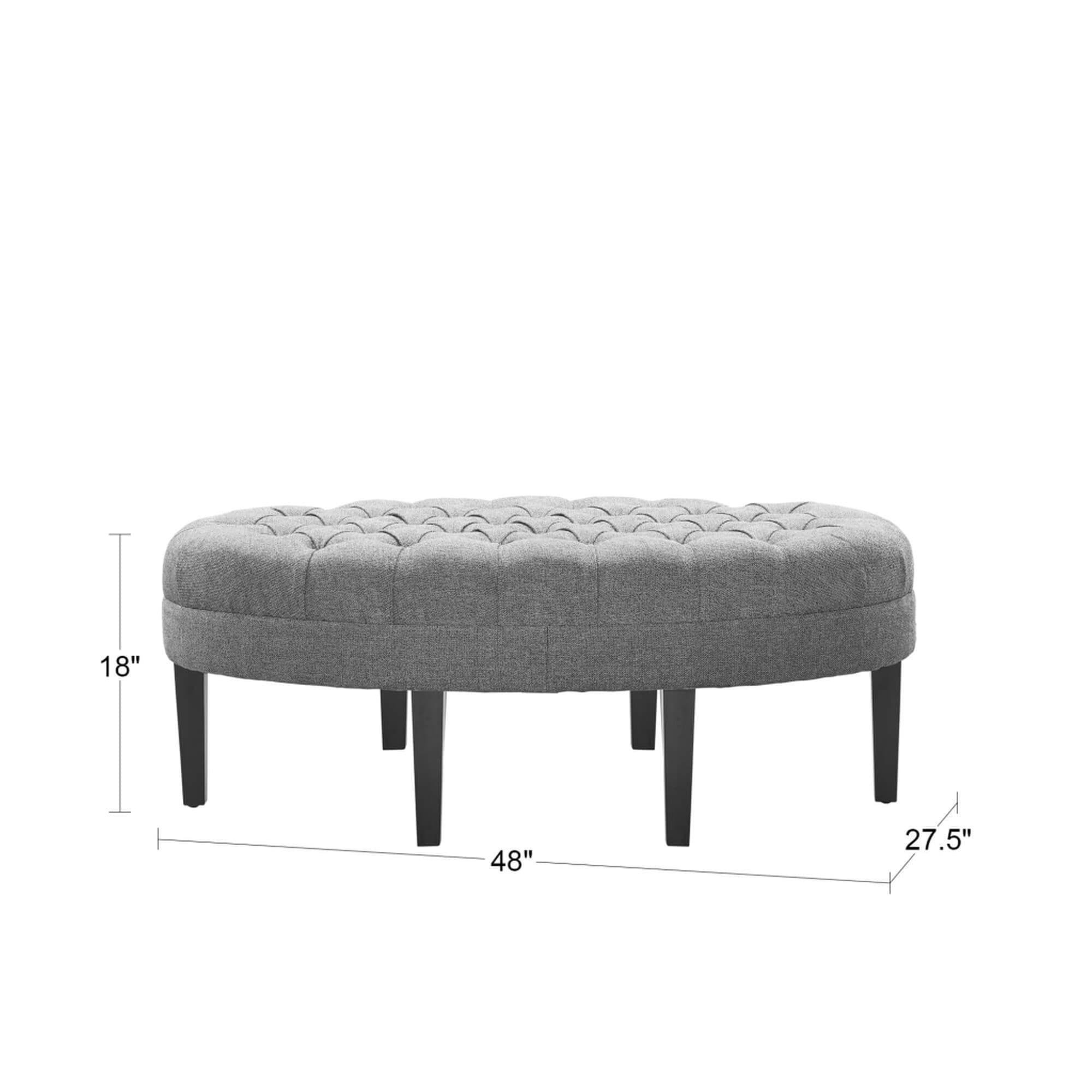 Pouf rembourré en bois massif avec planche de surf touffetée Madision Park Chase