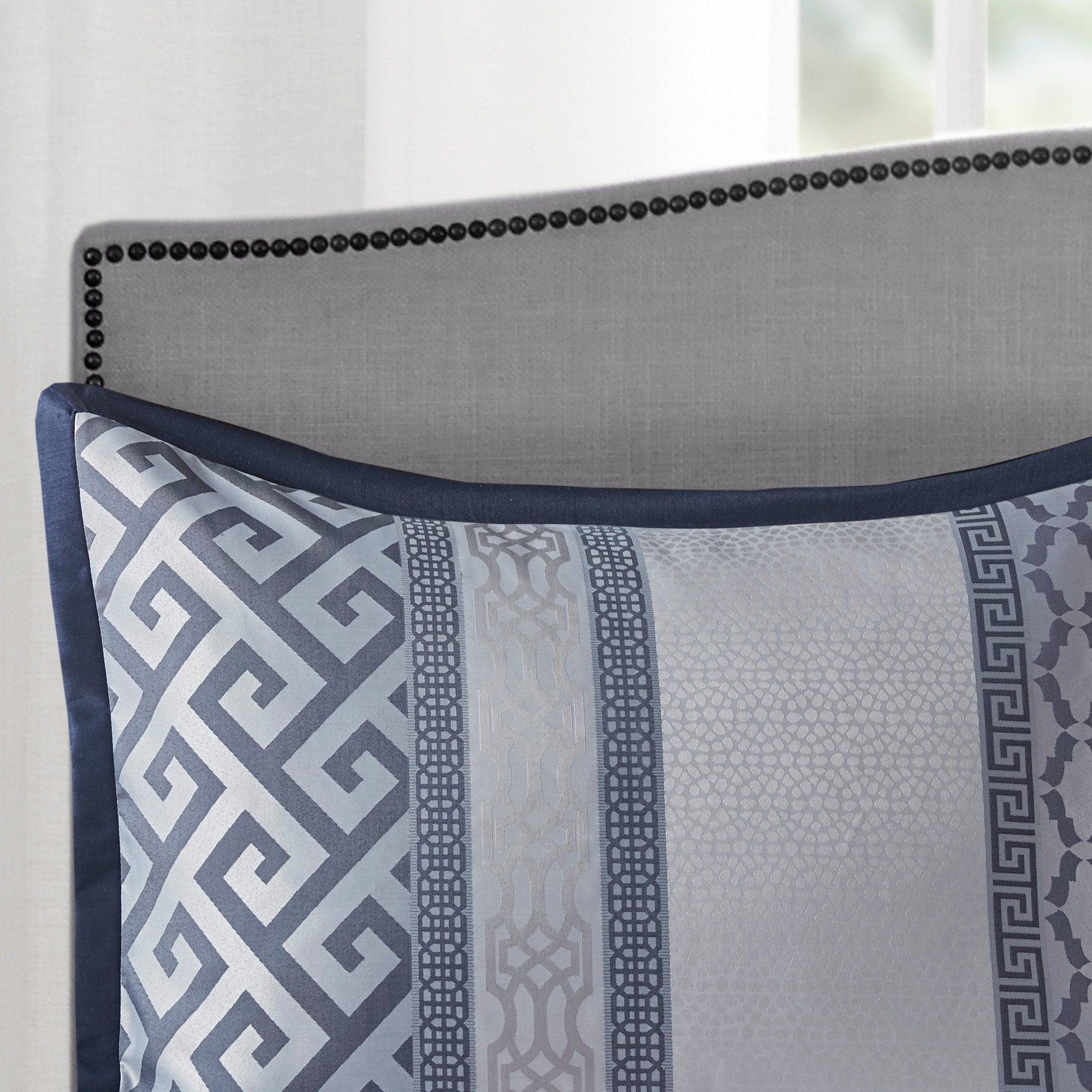Ensemble de couette jacquard géométrique Madison Park Christian 7 pièces