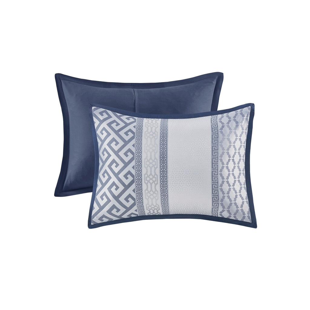 Ensemble de couette jacquard géométrique Madison Park Christian 7 pièces